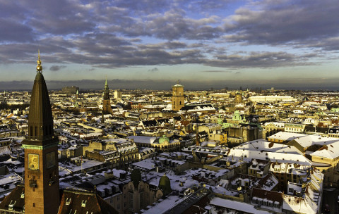 Fietsen & Schaatsen in winters Kopenhagen