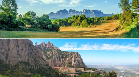 Wandelen rond Montserrat, de iconische berg met klooster op 50km van Barcelona
